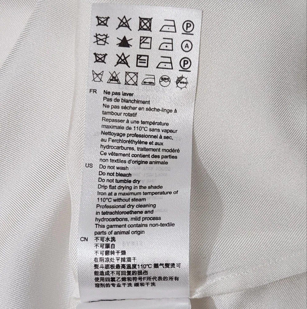 Sandro Cream Ruffle-Neck Silk Blouse - Picture 10 of 10